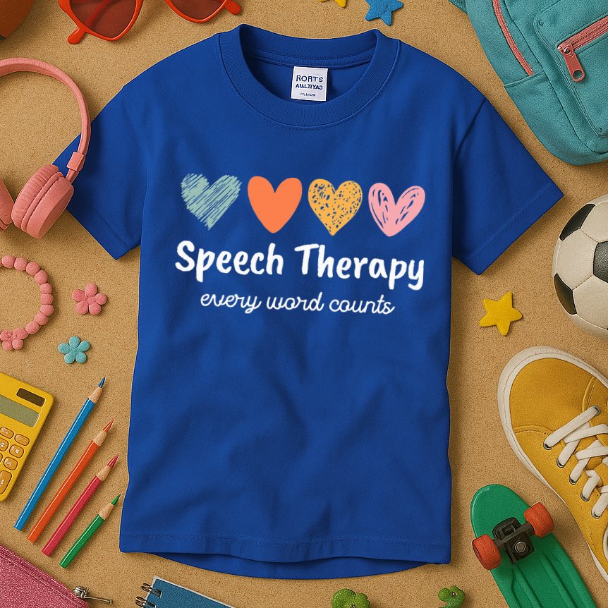 Speech Therapy Speech Language Pathologist Cute Kids T-Shirt