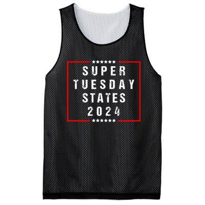 Super Tuesday States 2024 Vote American Elections Mesh Reversible Basketball Jersey Tank