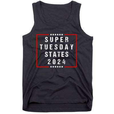 Super Tuesday States 2024 Vote American Elections Tank Top