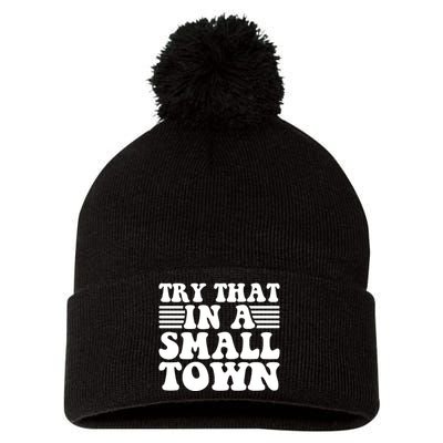 Small Town Pom Pom 12in Knit Beanie