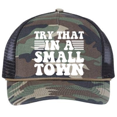 Small Town Retro Rope Trucker Hat Cap