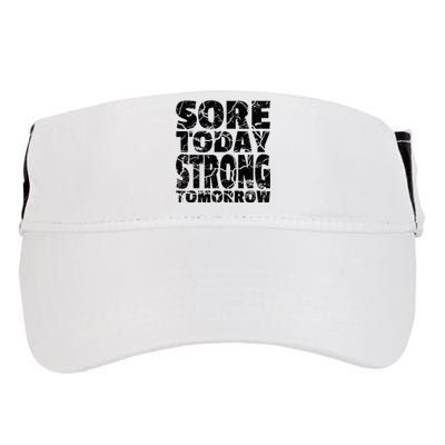 Sore Today Strong Tomorrow Fitness Strength Workout Gear Adult Drive Performance Visor