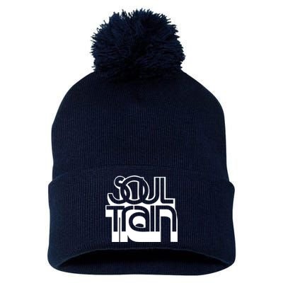 Soul Train Pom Pom 12in Knit Beanie