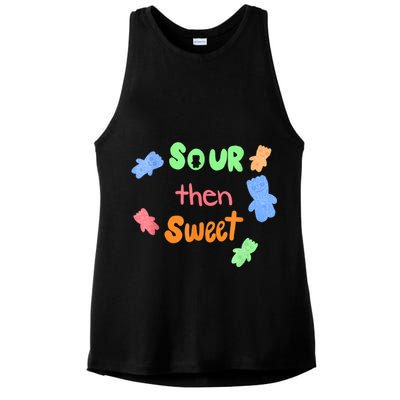 Sour Then Sweet Sour Candy Patch Ladies PosiCharge Tri-Blend Wicking Tank