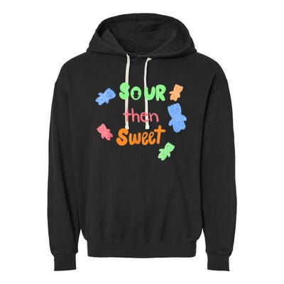 Sour Then Sweet Sour Candy Patch Garment-Dyed Fleece Hoodie