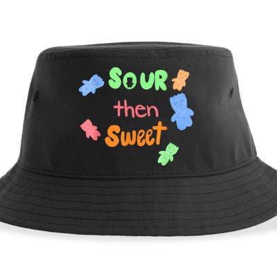Sour Then Sweet Sour Candy Patch Sustainable Bucket Hat