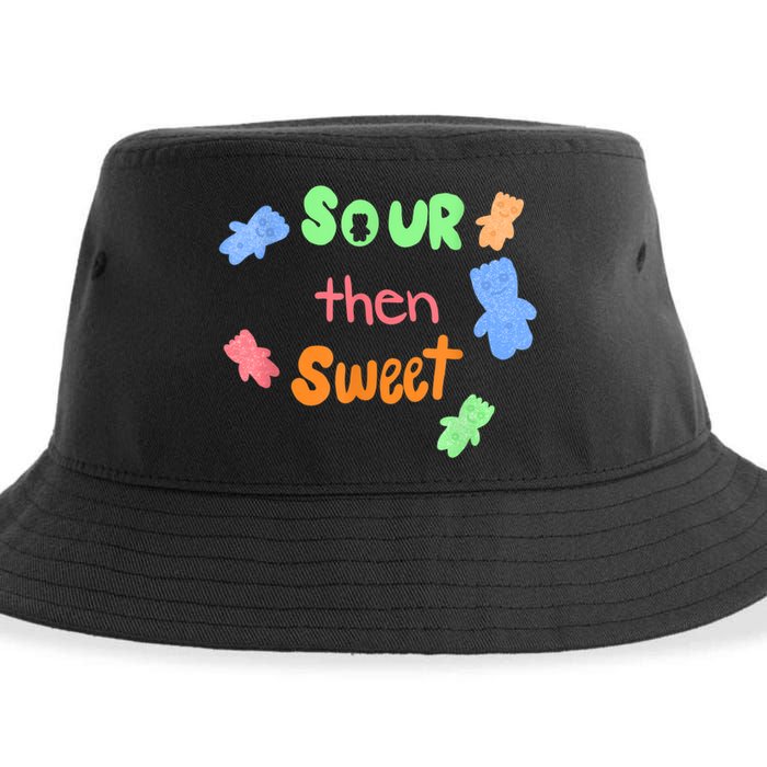 Sour Then Sweet Sour Candy Patch Sustainable Bucket Hat