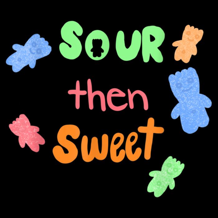 Sour Then Sweet Sour Candy Patch 7-Panel Snapback Hat