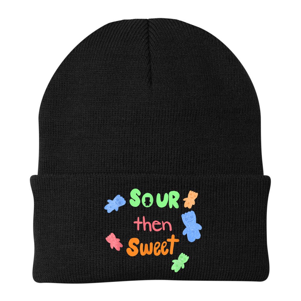 Sour Then Sweet Sour Candy Patch Beanie