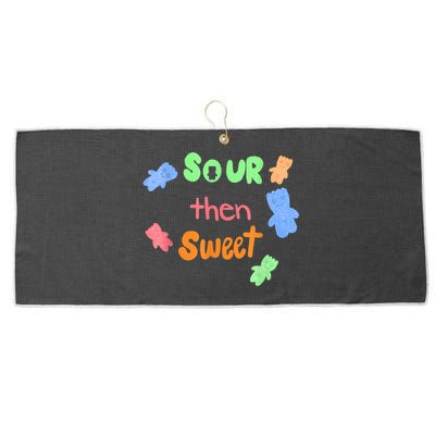 Sour Then Sweet Sour Candy Patch Large Microfiber Waffle Golf Towel