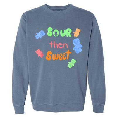 Sour Then Sweet Sour Candy Patch Garment-Dyed Sweatshirt