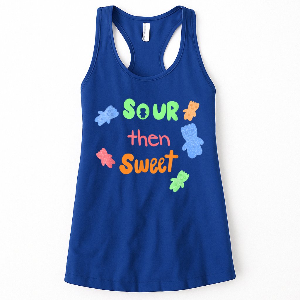 Sour Then Sweet Sour Candy Patch Womens Tank Top