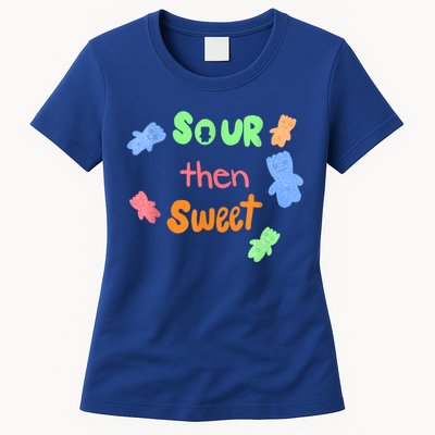 Sour Then Sweet Sour Candy Patch Womens T-Shirt