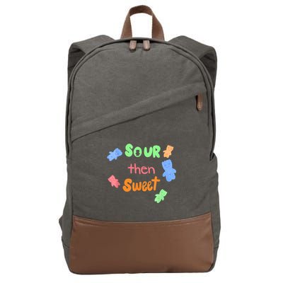 Sour Then Sweet Sour Candy Patch Cotton Canvas Backpack