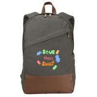 Sour Then Sweet Sour Candy Patch Cotton Canvas Backpack