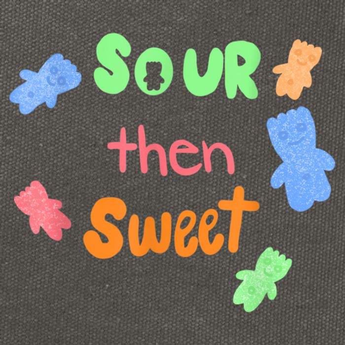 Sour Then Sweet Sour Candy Patch Cotton Canvas Backpack