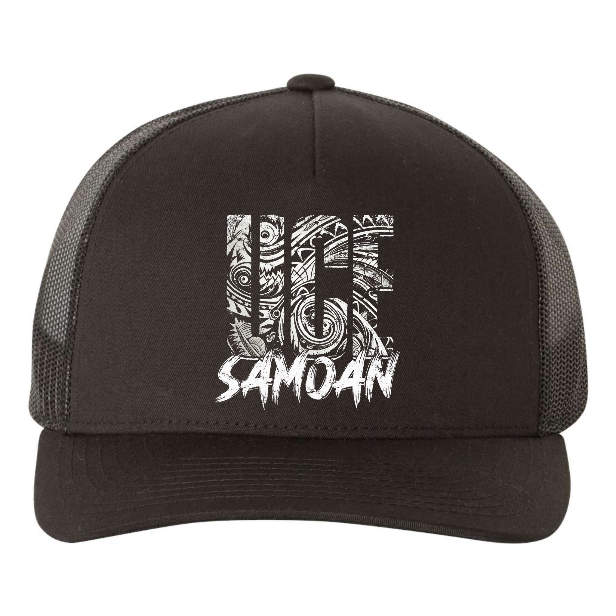 Samoan Tribal Samoa Polynesian Tanoa Uce Samoan Yupoong Adult 5-Panel Trucker Hat