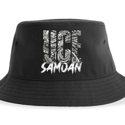Samoan Tribal Samoa Polynesian Tanoa Uce Samoan Sustainable Bucket Hat