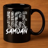 Samoan Tribal Samoa Polynesian Tanoa Uce Samoan 11oz C Handle Ceramic Mug