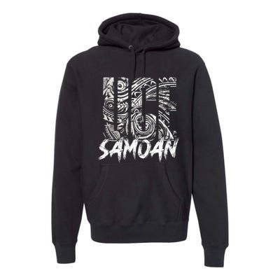 Samoan Tribal Samoa Polynesian Tanoa Uce Samoan Premium Hoodie