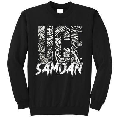 Samoan Tribal Samoa Polynesian Tanoa Uce Samoan Tall Sweatshirt