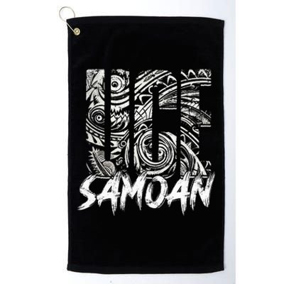 Samoan Tribal Samoa Polynesian Tanoa Uce Samoan Platinum Collection Golf Towel