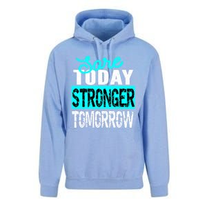 Sore Today Stronger Tomorrow Motivational Fitness Workout Gift Unisex Surf Hoodie