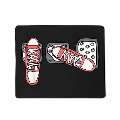 Save The Stick Funny Manual Transmission Three Pedals Car Mousepad