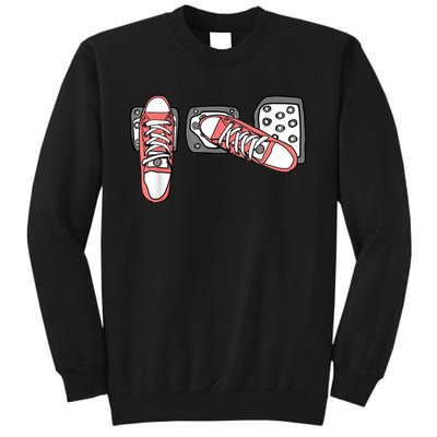 Save The Stick Funny Manual Transmission Three Pedals Car Tall Sweatshirt