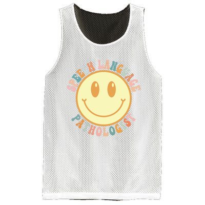 Speech Therapy Speech Language Pathologist Therapist Retro Mesh Reversible Basketball Jersey Tank