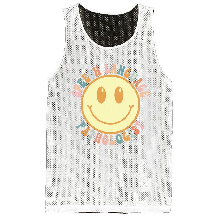 Speech Therapy Speech Language Pathologist Therapist Retro Mesh Reversible Basketball Jersey Tank