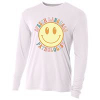 Speech Therapy Speech Language Pathologist Therapist Retro Cooling Performance Long Sleeve Crew