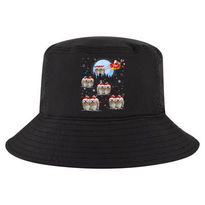 Shih Tzu Santa Reindeer Sleigh Santa Hat Christmas Gift Cool Comfort Performance Bucket Hat