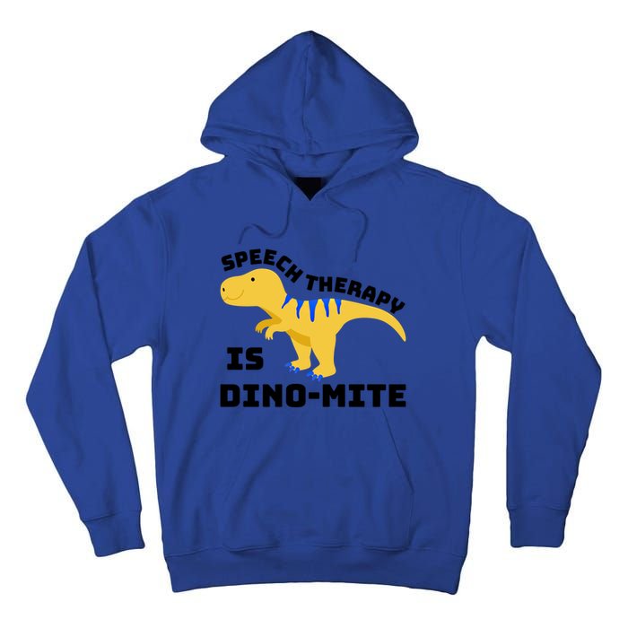 Speech Therapist Speech Therapy Is Dinogiftmite Gift Tall Hoodie