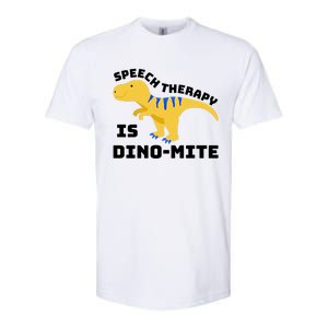 Speech Therapist Speech Therapy Is Dinogiftmite Gift Softstyle CVC T-Shirt