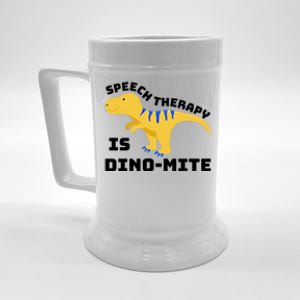 Speech Therapist Speech Therapy Is Dinogiftmite Gift Beer Stein