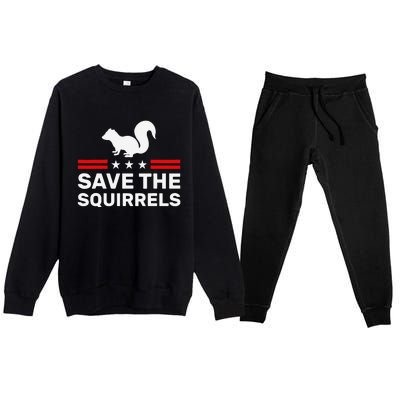 Save The Squirrels For Peanut Squirrel Premium Crewneck Sweatsuit Set