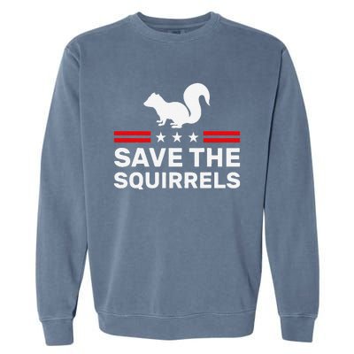 Save The Squirrels For Peanut Squirrel Garment-Dyed Sweatshirt