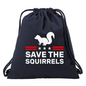 Save The Squirrels For Peanut Squirrel Drawstring Bag