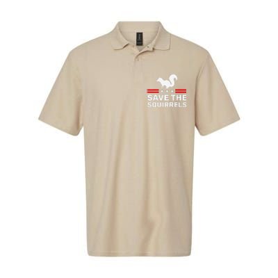 Save The Squirrels For Peanut Squirrel Softstyle Adult Sport Polo