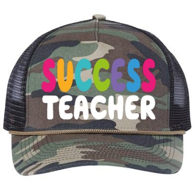 Success Teacher Retro Rope Trucker Hat Cap