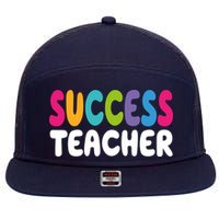 Success Teacher 7 Panel Mesh Trucker Snapback Hat