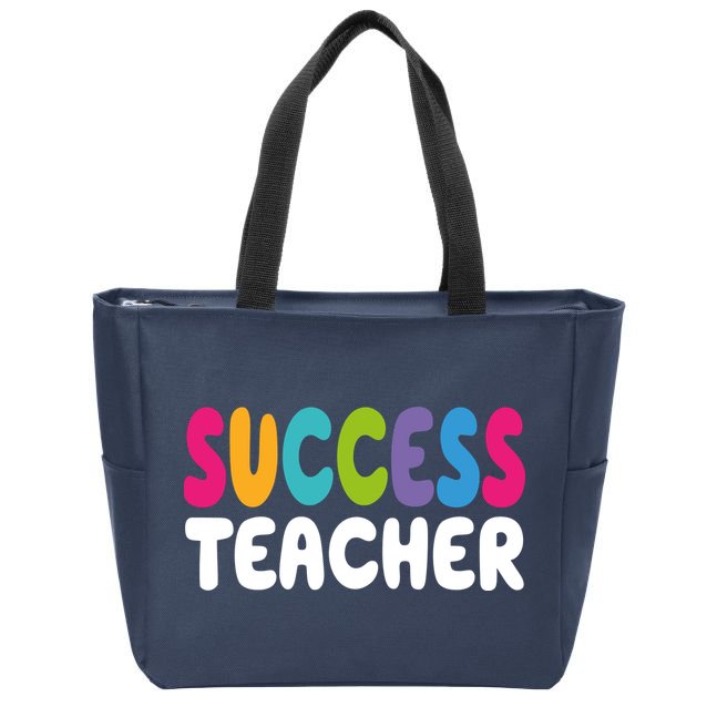 Success Teacher Zip Tote Bag