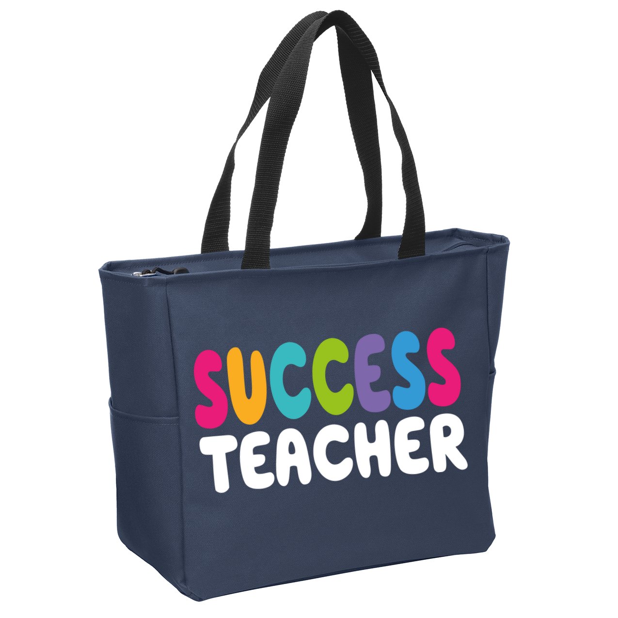 Success Teacher Zip Tote Bag
