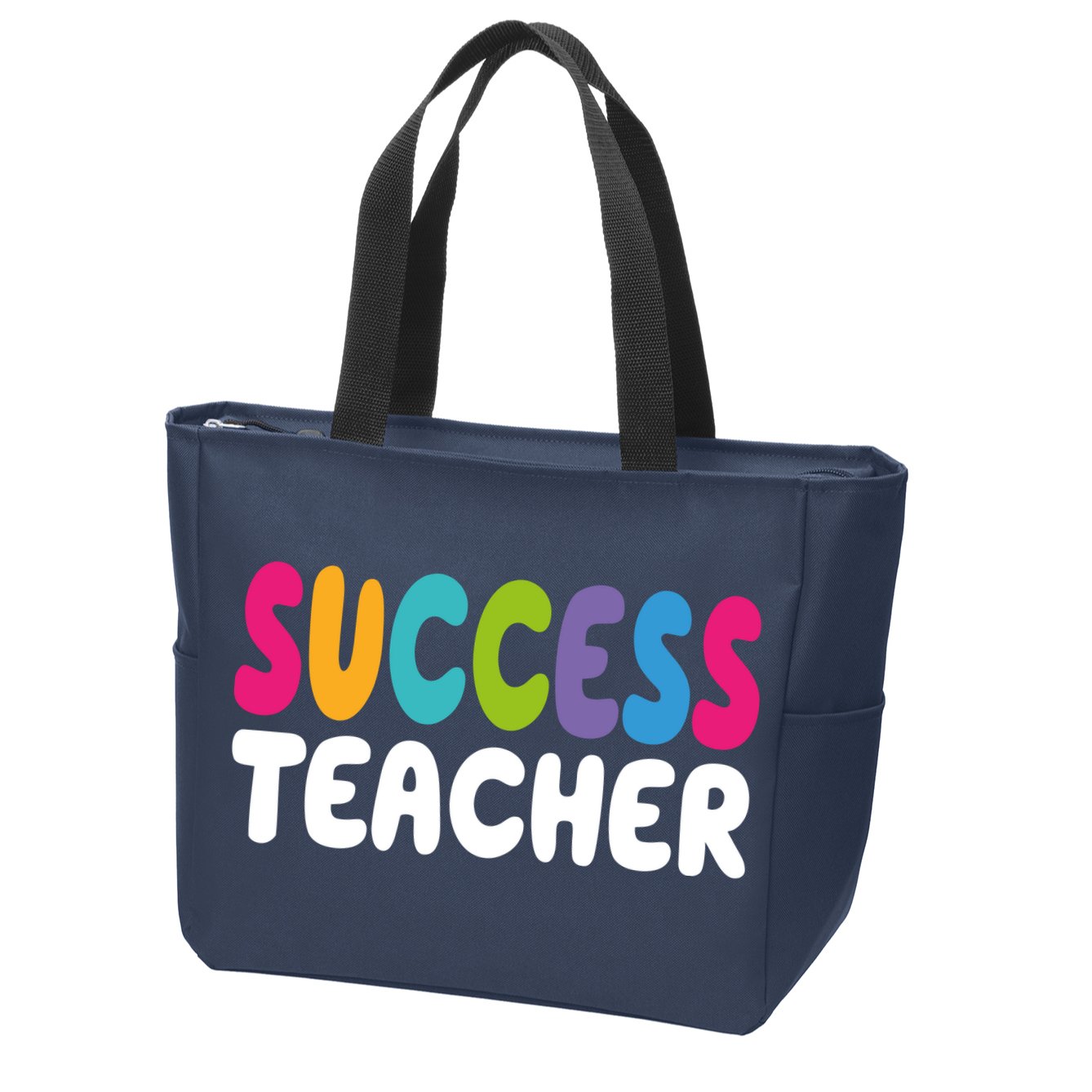 Success Teacher Zip Tote Bag