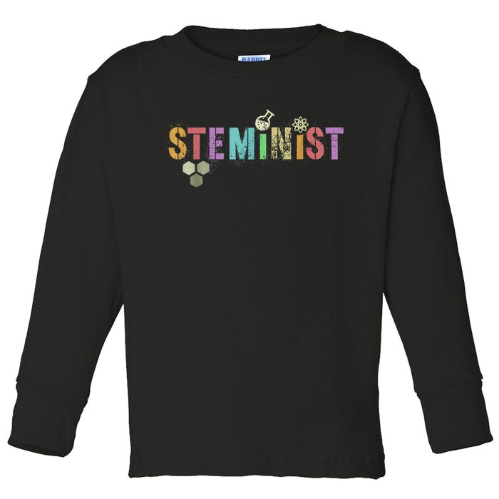 STEMINIST Technology Student Toddler Long Sleeve Shirt