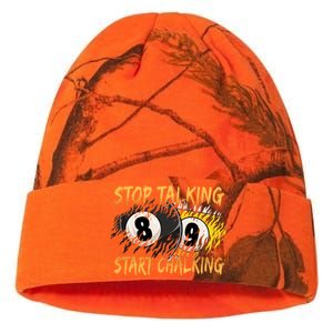 Stop Talking Start Chalking Billiards Cue 8ball Pool Gift Kati Licensed 12" Camo Beanie