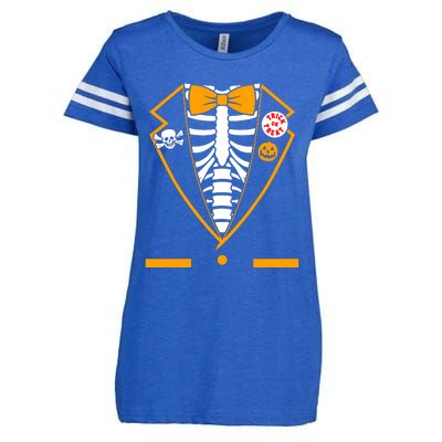 Skeleton Tuxedo Enza Ladies Jersey Football T-Shirt