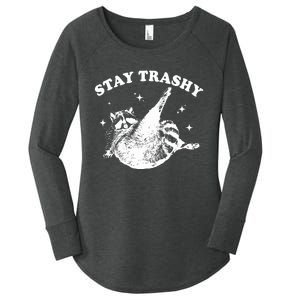 Stay Trashy Women's Perfect Tri Tunic Long Sleeve Shirt