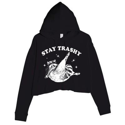 Stay Trashy Crop Fleece Hoodie